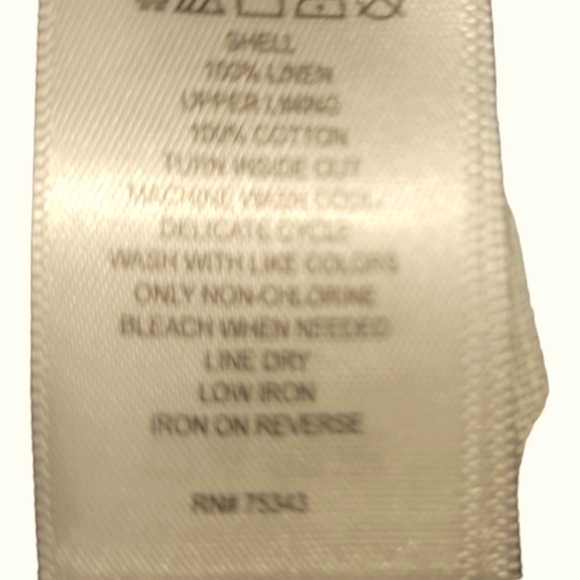 C & C California Blue & White Stripe Linen Wide Cropped Legs Jumpsuit Sz 8 - Picture 11 of 11